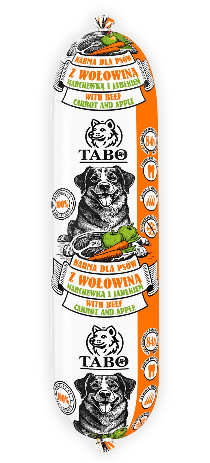 Karma TABO Wołowina z Jabłkiem i Marchewką 1 kg